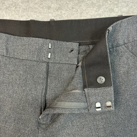 Ava & Viv Capri Pants WMNS 20W Heathered Gray High Rise Stretch Cropped Straight - Picture 3 of 11